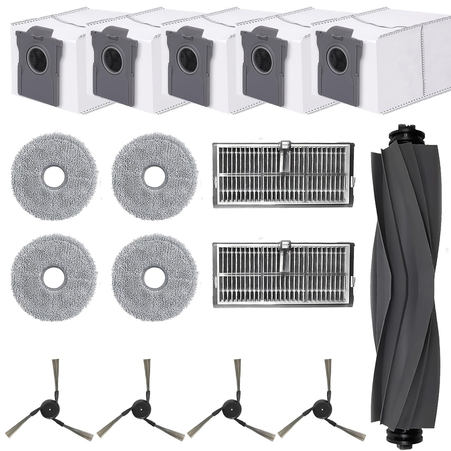 Replacement Vacuum Cleaner Accessories Kit for X40 Ultra Main Brush Side Brushes Filters Mop Pads