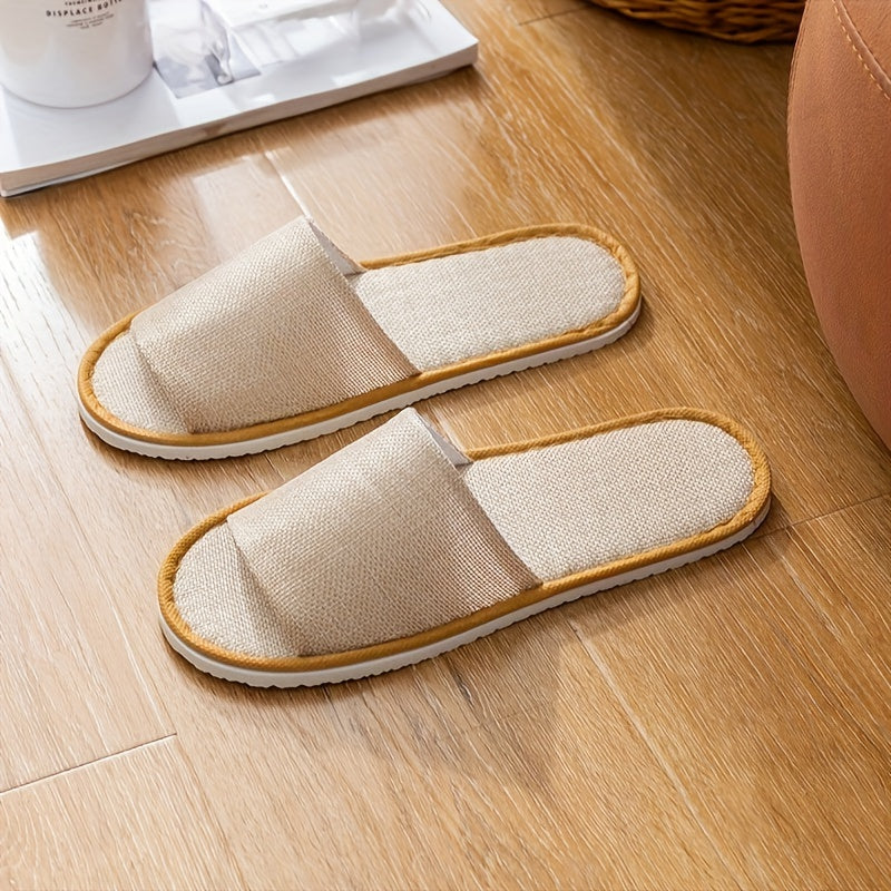 Unisex Disposable Travel Half Slippers 6 Pack Lightweight Open-Toe