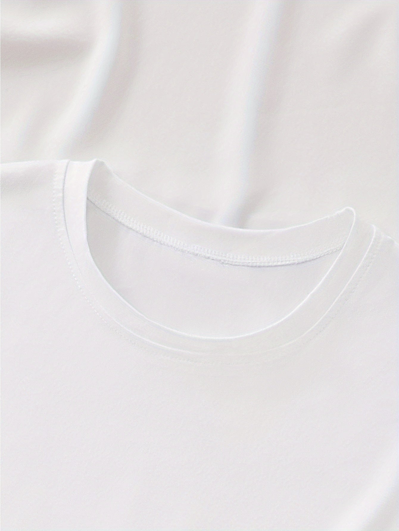 Plus Size Women's Casual T-Shirt with Rhinestone Heart Short Sleeve Beige