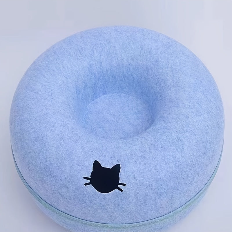 Lightweight Scratch-Resistant Cat Tunnel Bed for All Seasons