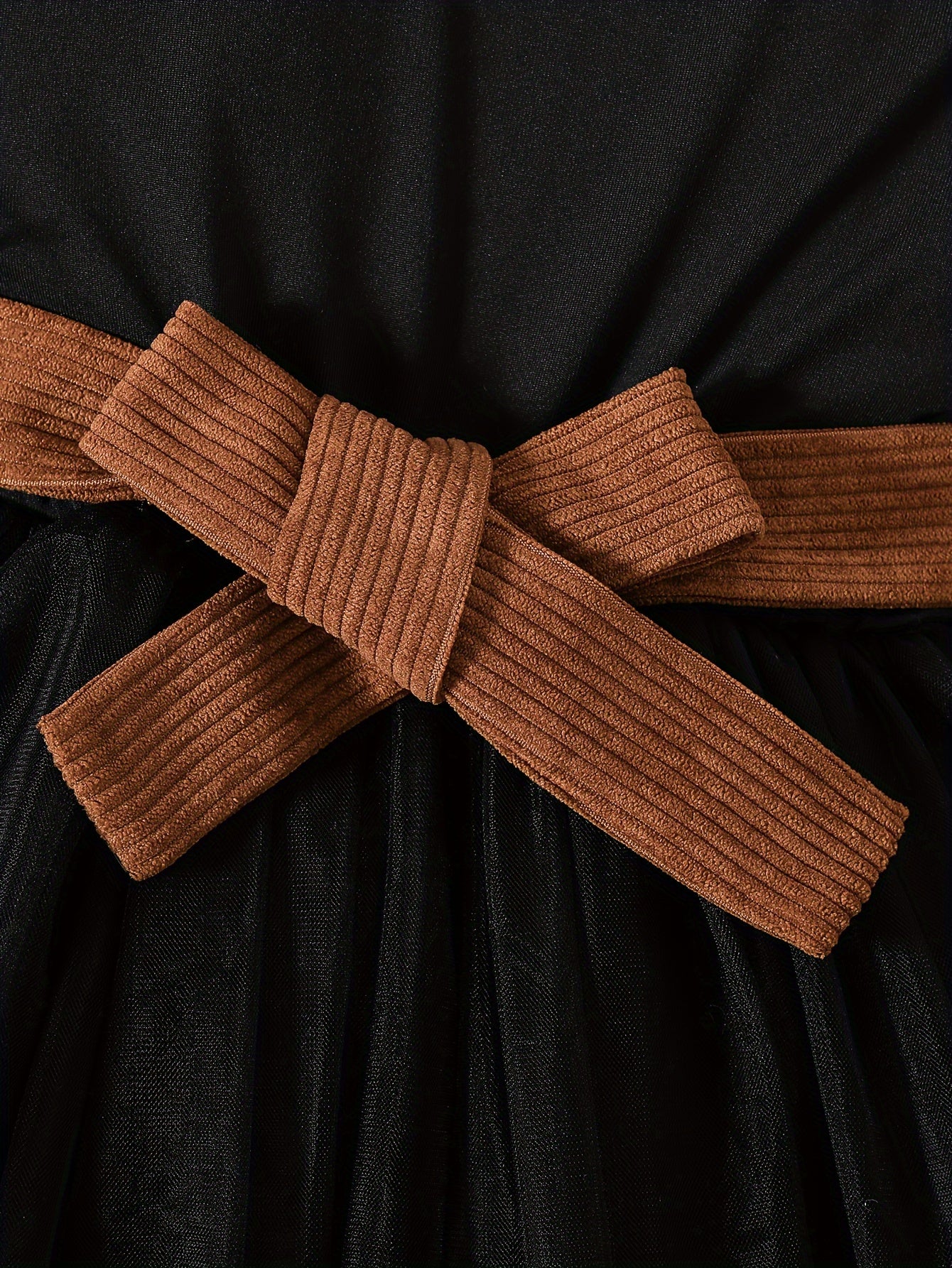 Vestido de primavera y otoño para niñas con falda de tul con volantes sin mangas y chaqueta con cuello