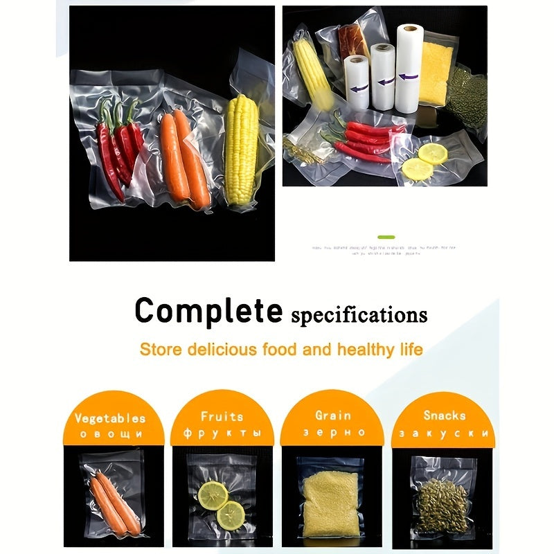 Pack of 50 Food Storage Vacuum Sealer Bags for Kitchen and Dining