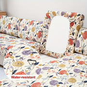 Waterproof Flower Printed Sofa Slipcover for Furniture Protection in Living Room