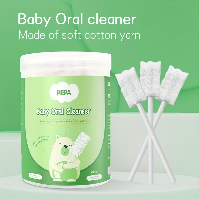 Newborn Baby Oral Care Gauze for Tongue Coating Baby Mouth Cleaner Soft Baby Toothbrush