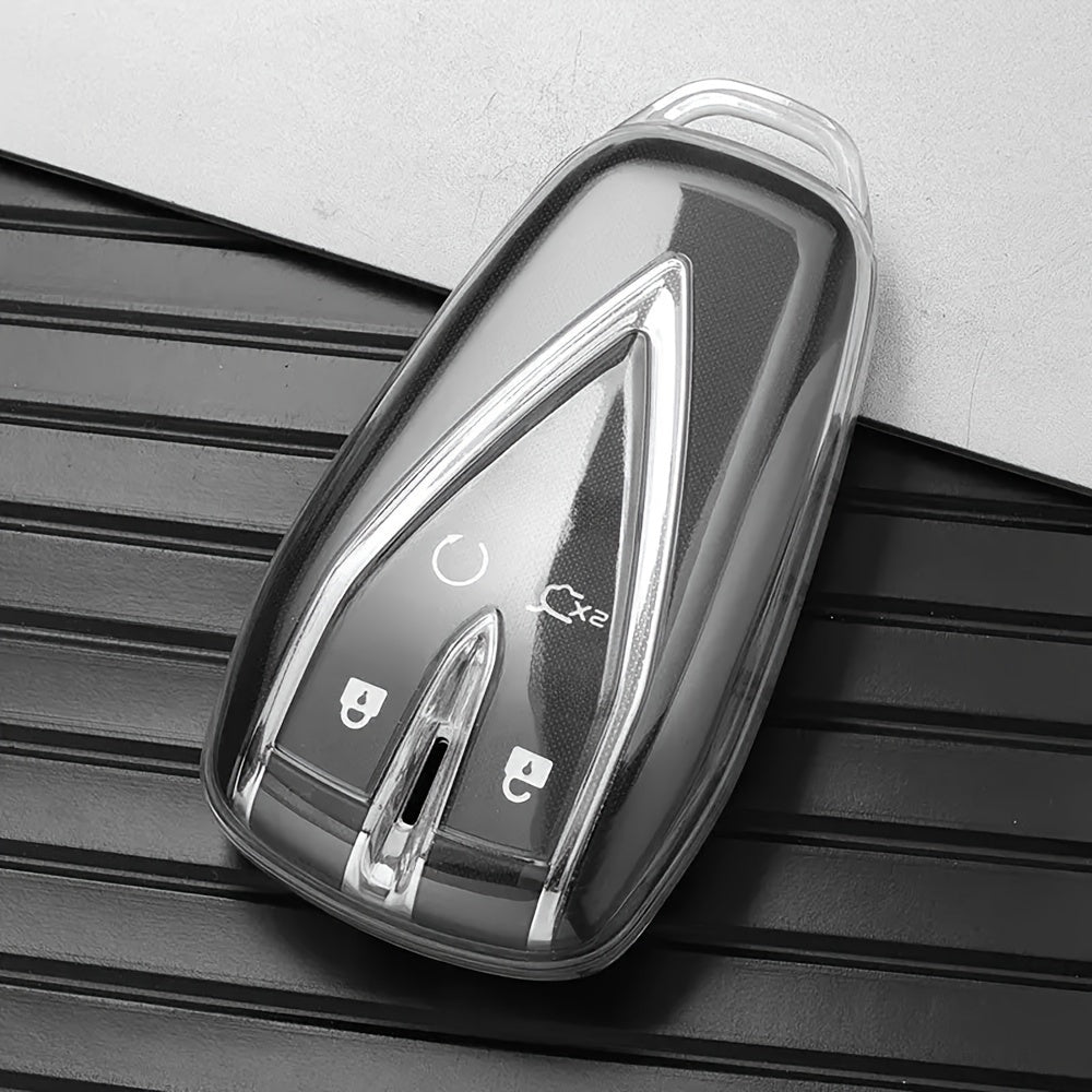 Car Key Case Cover Transparent TPU for SUV Remote Shell Protector