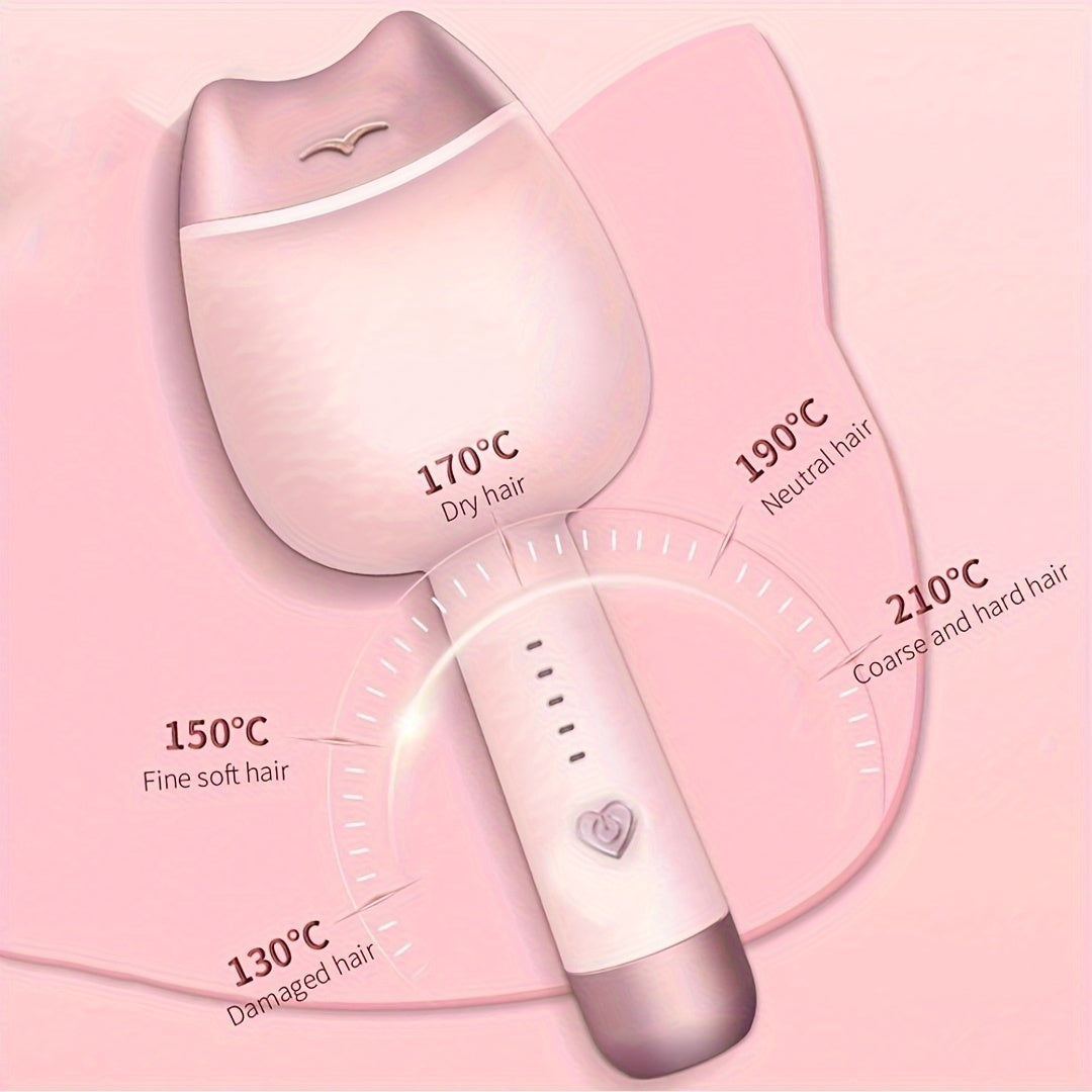 32mm ceramic hair curler with dual barrels 3 temperature settings for curls waves