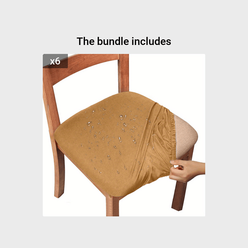 1 dona oshxona stulining o'rindiq qopqog'i, elastik bog'ichlar bilan.