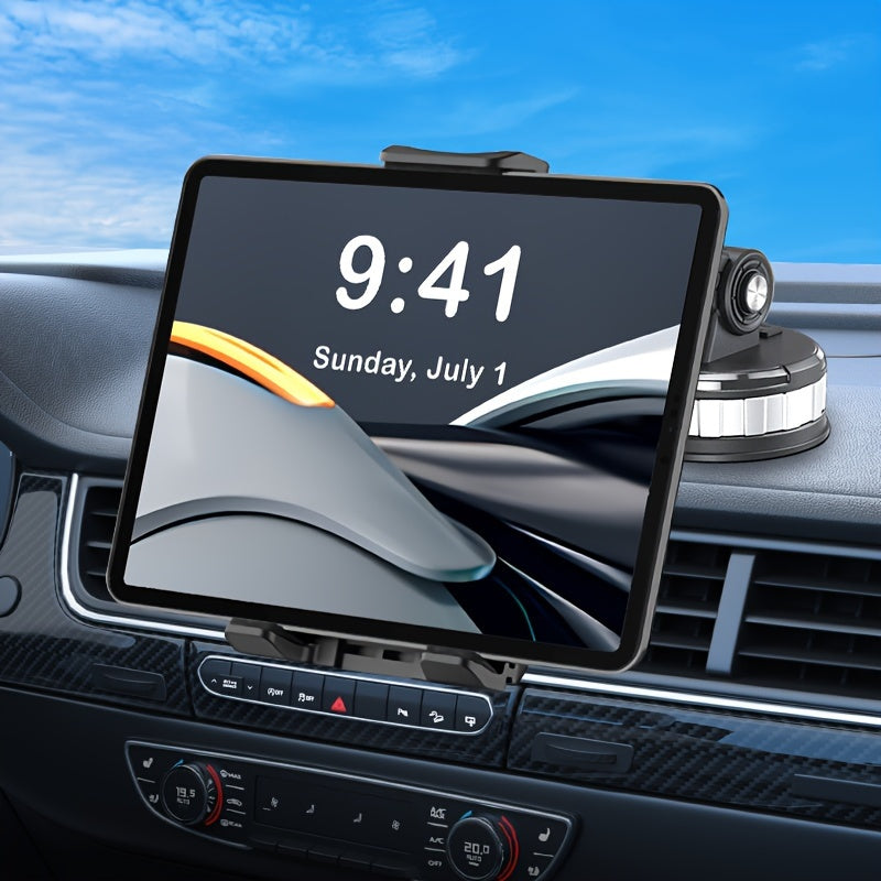 Universal avtomobil telefon va planshet uchun tutqich, sozlanadigan, katta yopishqoq shisha