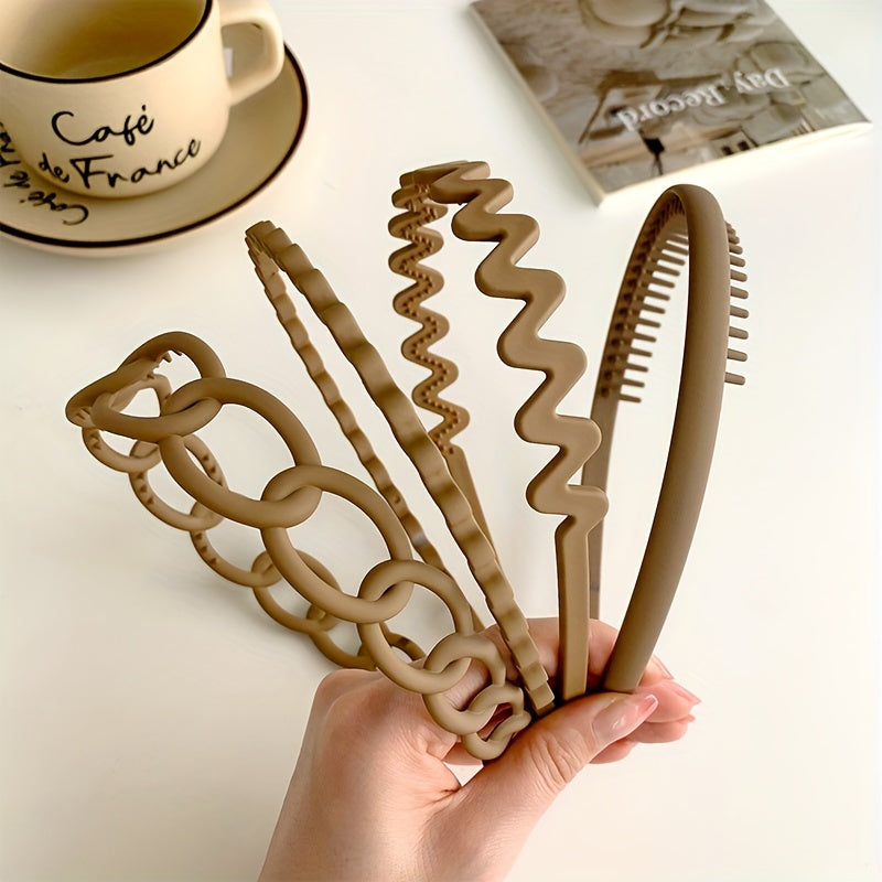 Ayollar uchun 9 ta mat, to'lqinli, sirg'almas soch bantlari to'plami