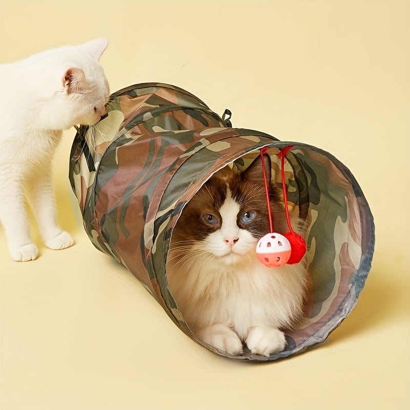 Pet Cat and Dog Tunnel Collapsible Foldable Interactive Toy for Training and Play