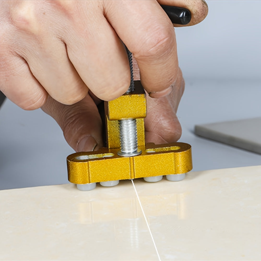 1 dona qo'lda ishlatiladigan shisha plitka kesish asbobi, olmos uchli, hunarmandchilik va derazalar uchun shishani kesish uchun mos. Shisha plitkalarni kesish uchun portativ qo'l asboblari to'plami.