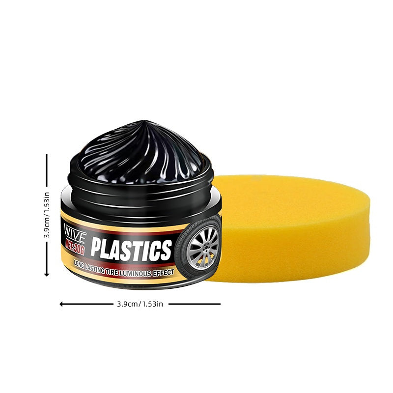 Agente de renovación de recubrimiento de plástico para neumáticos de coche y piezas de plástico negro brillo