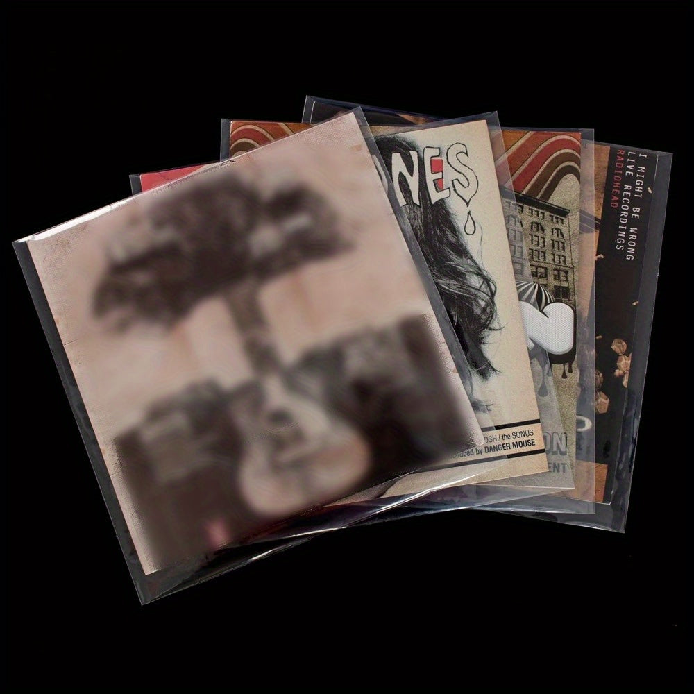 Transparent Plastic LP Record Sleeves Set of 50 or 100 for Vinyl Albums