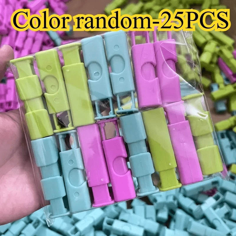 Colorful Food Sealing Clips Set of 5 15 25 Moisture-Proof for Bread Snacks Condiments