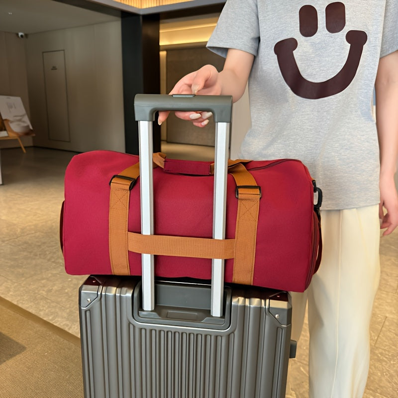 2024 Sports Duffel Bag with Wet Dry Separation Polyester Gym Travel Yoga Fitness Multi-Color