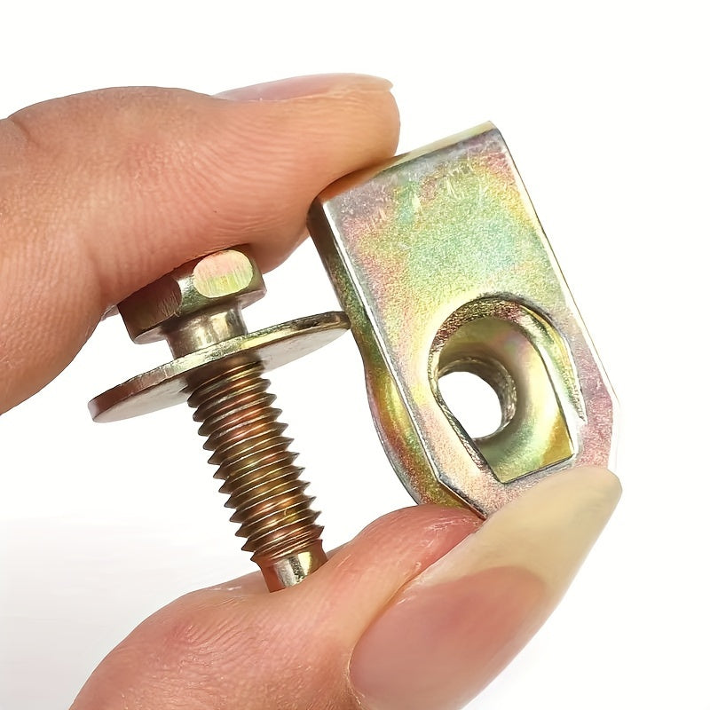 10 pares de clips de metal con rosca M6 para coche con arandelas para parachoques y debajo del capó