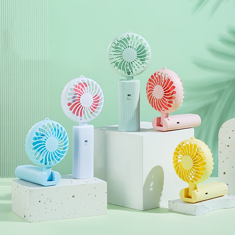 Mini Battery-Operated Fan Ultra Quiet Portable Desk Fan Adjustable Speed Compact for Travel Camping