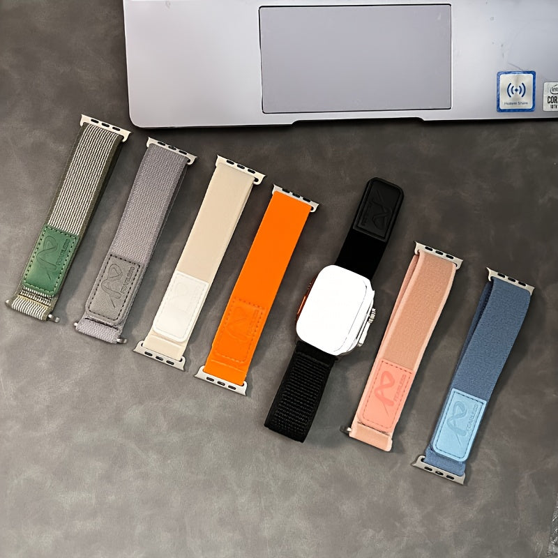 Nylon Watch Bands for Smartwatches Compatible with 38mm to 49mm Adjustable Breathable Men Women