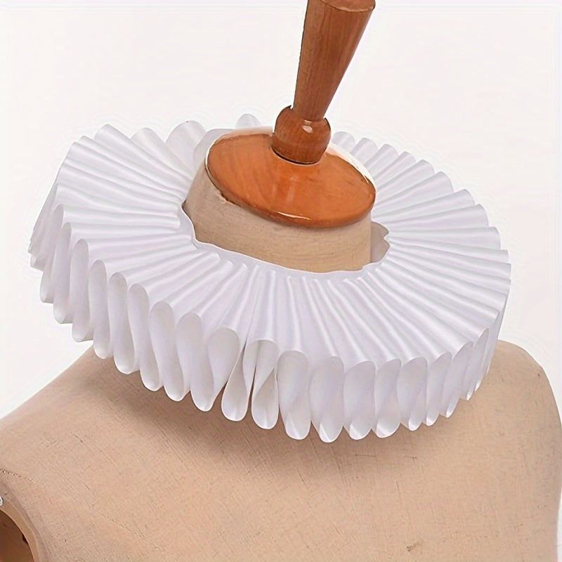 Victorian Renaissance Ruffled Collar Costume Accessory for Role-Playing and Themed Events