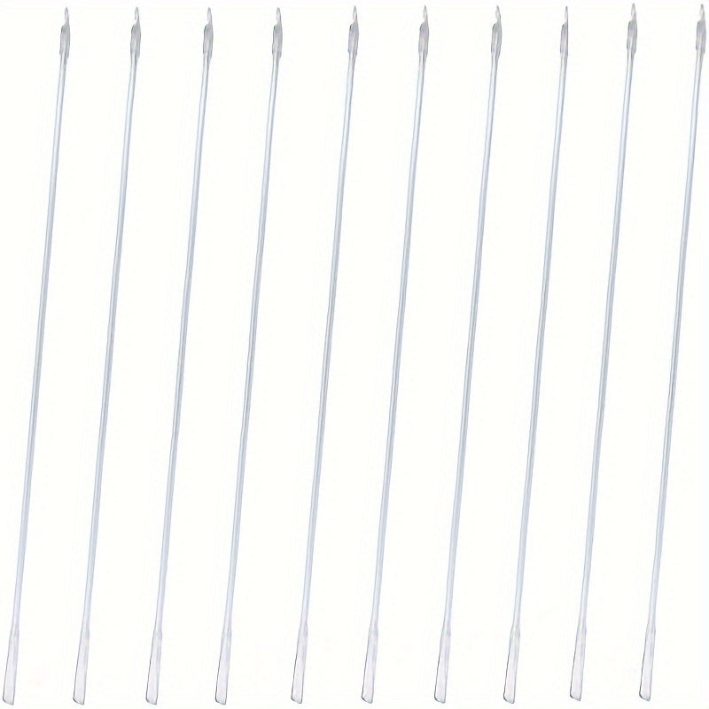 2-10 dona Klassik uslubdagi rangli plastik qalamlar to'plami, 43 sm shaffof konversiya tayoqlari bilan