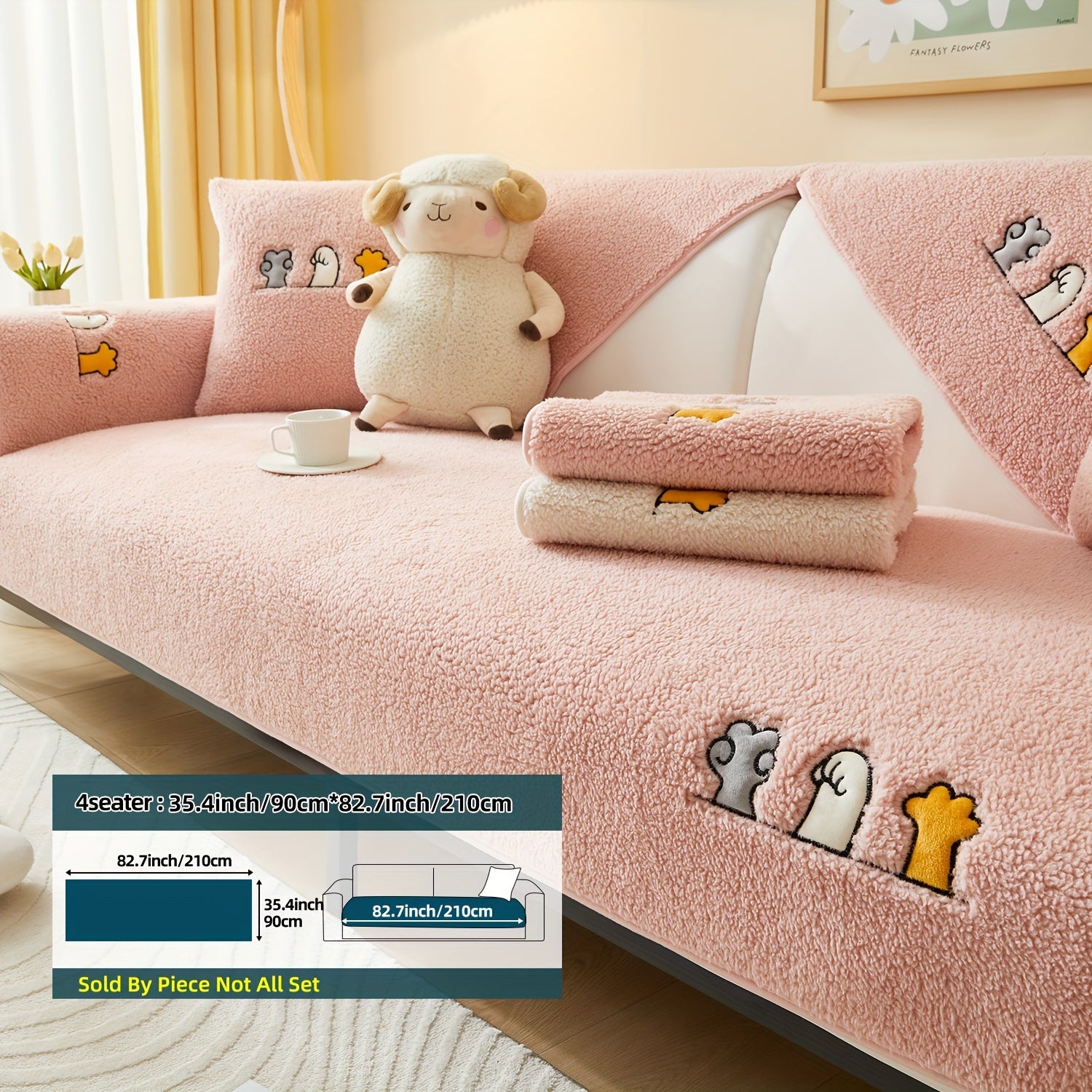 Плюшевый чехол на диван для собак, противоскользящий, защитный чехол для мебели