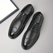 Men's Leather Dress Shoes Vintage Casual Formal for Spring and Autumn