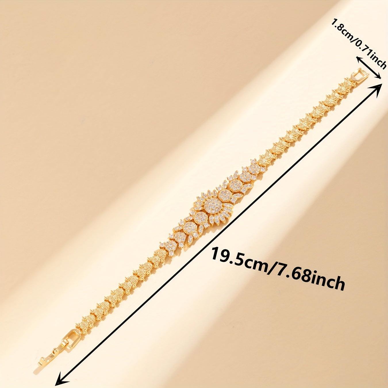 Indian-Inspired Gold or Silver Crab-Shaped High-End Bracelet for Evening and Wedding Wear