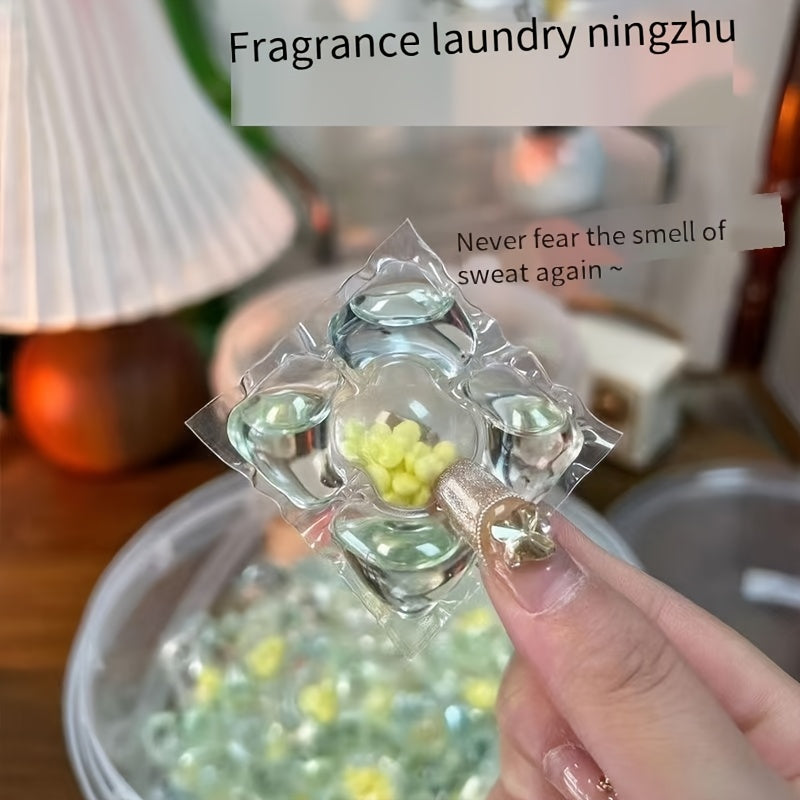 Pods de detergente para ropa Camellia Blossom, 100 unidades, concentrado de rápida disolución, PET