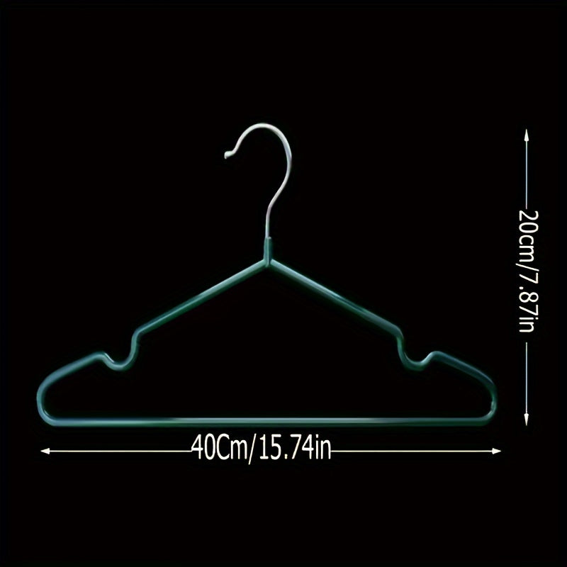 Juego de 5 perchas de metal antideslizantes para organización de armario y dormitorio