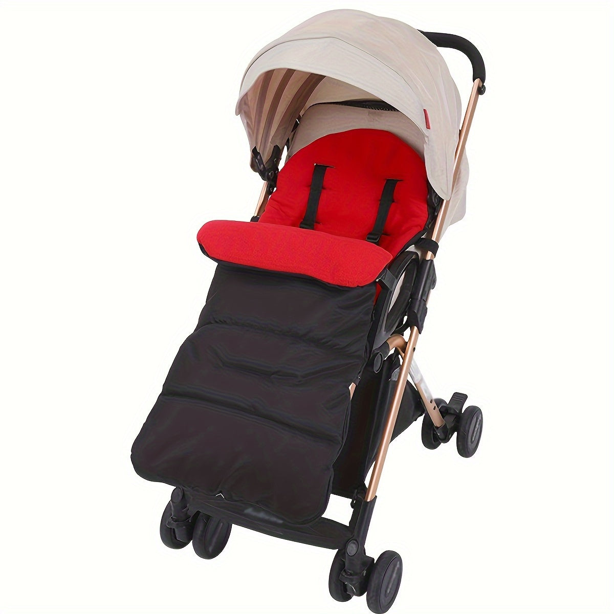 Baby Stroller Footmuff for Infants Warm Fleece Lined Bunting Bag with Thick Padding for 0-3 Years