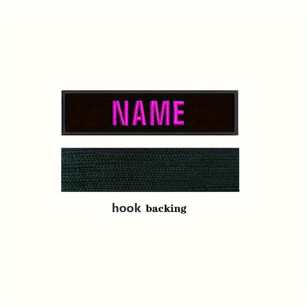 Personalized Name Patch for Bags Clothing and Hats Customizable Name Label
