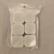 6Pcs Activated Charcoal Refrigerator Deodorizers White Plastic Odor Moisture Eliminators