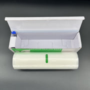 Vakuum yopishqoq sumkalar ruloni kesgich bilan 28x1500cm oziq-ovqat saqlash uchun mustahkam shaffof