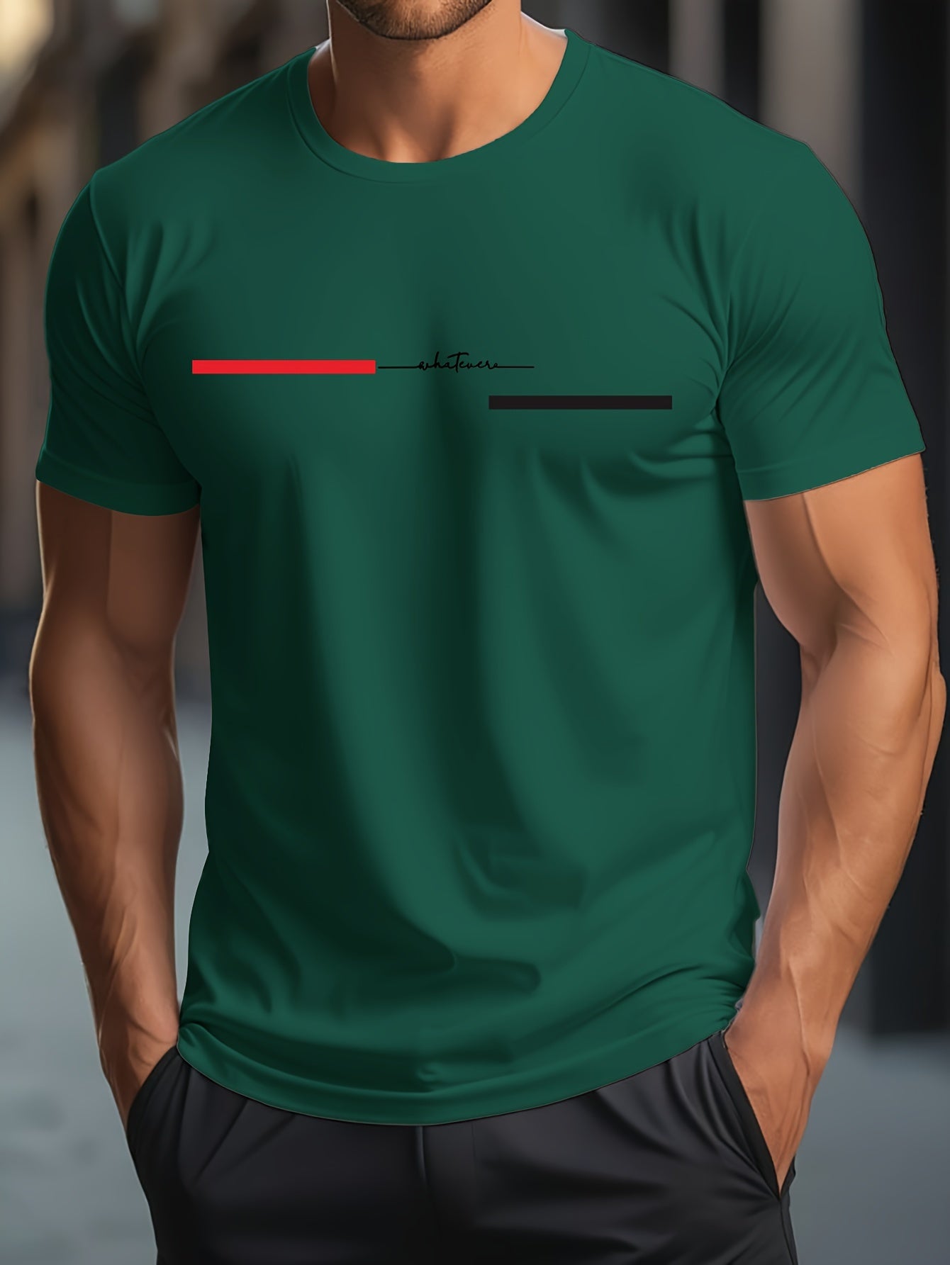 Yozgi ochiq havoda kiyish uchun 100% paxta erkaklar uchun grafik printli futbolka.