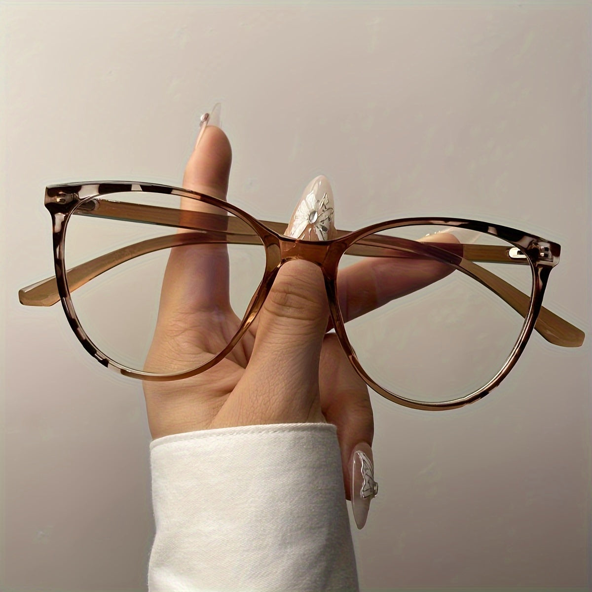 Oval Anti-Blue Light Glasses for Men and Women PC Frame Full Rim Square Style