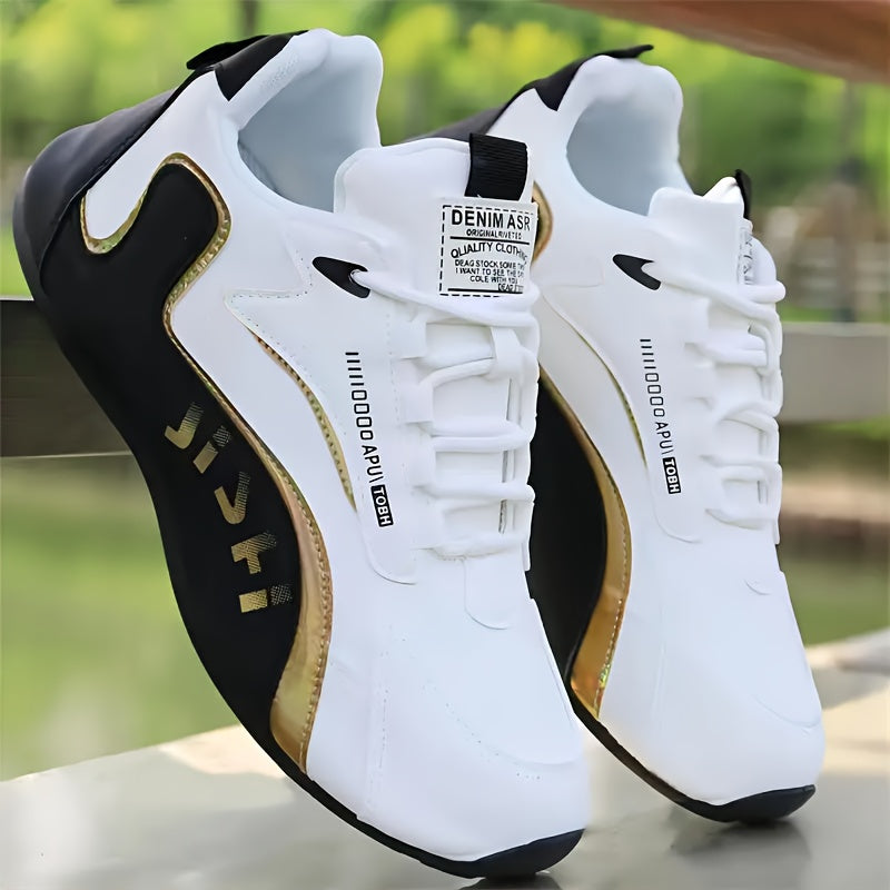 “Zamonaviy Erkaklar Rangli Blokli Krossovkalar, Tashqi Faoliyatlar Uchun Mustahkam va Qulay”