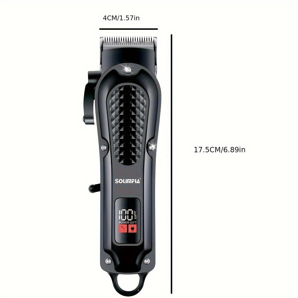 Professional Cordless Hair Clippers for Men with Rechargeable Lithium Battery