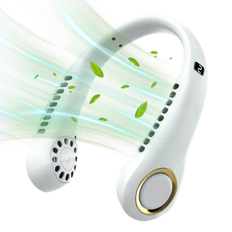 Portable Mini USB Fan with Adjustable Speed, Rechargeable, Wearable for Travel and Outdoor Use