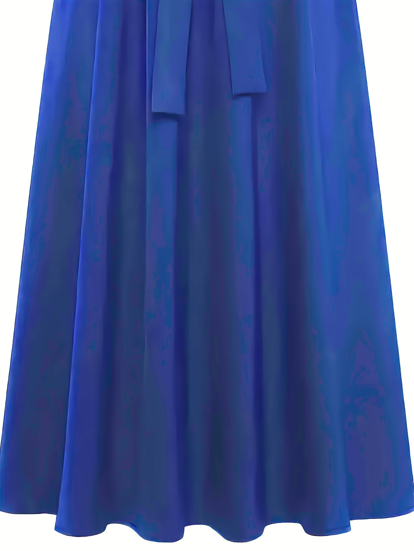 Women's Green Polyester Midi Skirt with Tie Detail for Spring Summer Machine Washable