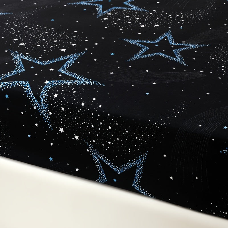 Starry Sky Bedding Set Polyester Twill Fitted Sheet and Pillowcases 30-34cm