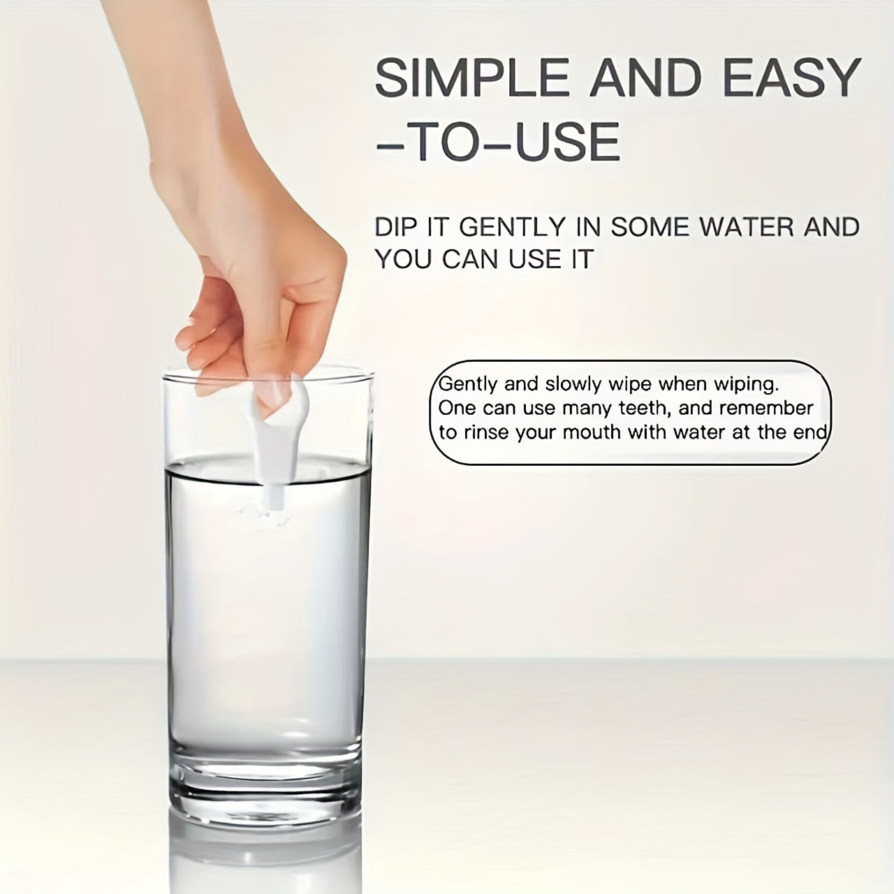 Portable Nano Sponge Teeth Cleaning Erasers 4pcs, Travel Friendly, Gentle Stain Removal