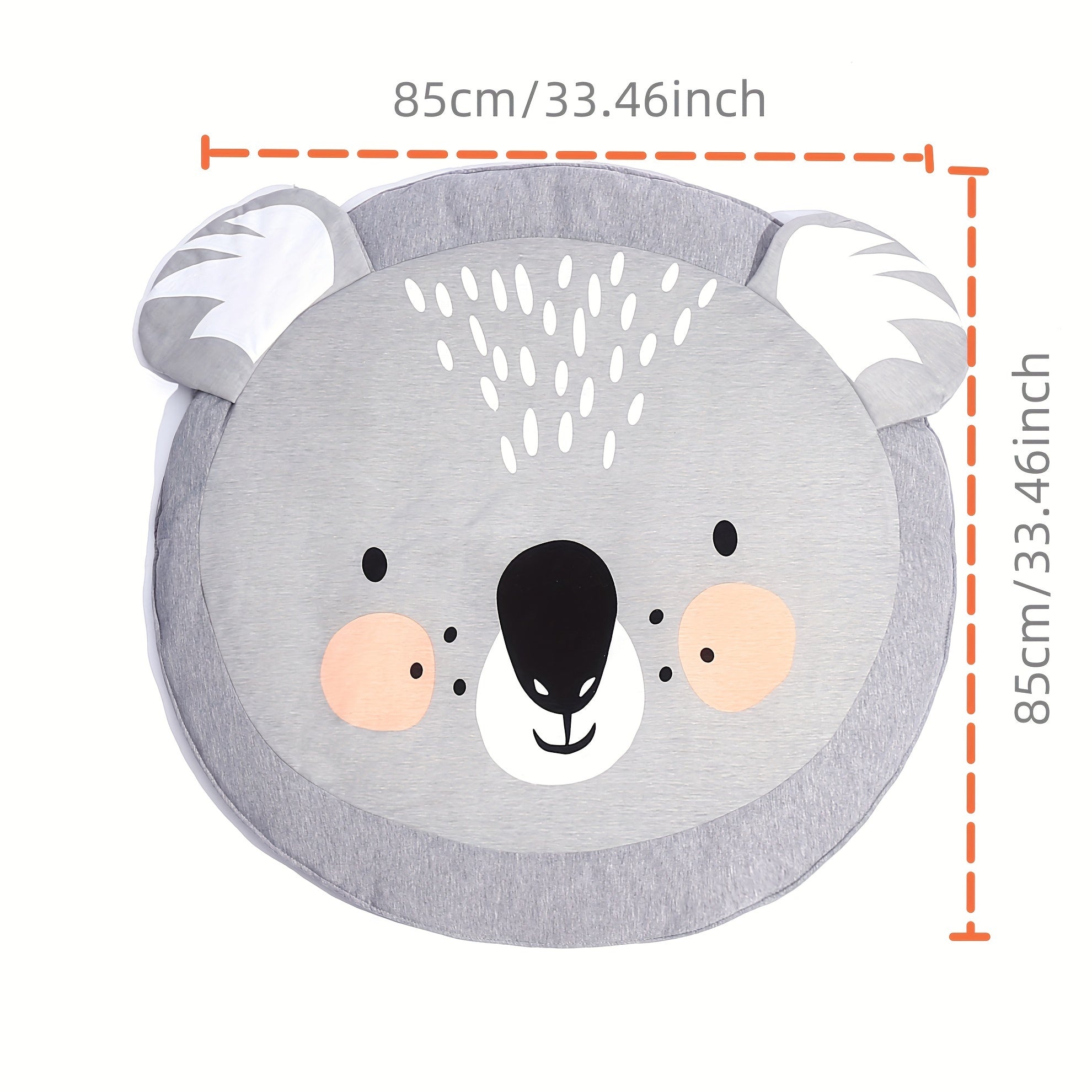 Kids' 3D Animal Carpet with Inner Liner for Play and Photo Backgrounds