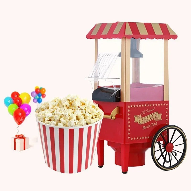 Electric Popcorn Machine with Cart for Home Use