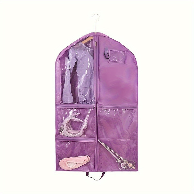 Clothing Storage Bag with Zipper and Window for Suits Coats Space Saving Organizer
