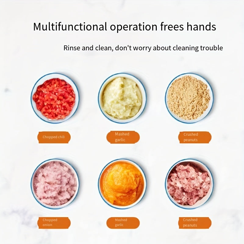 Multipurpose Garlic Masher and Vegetable Cutter Stainless Steel Blades 500ml