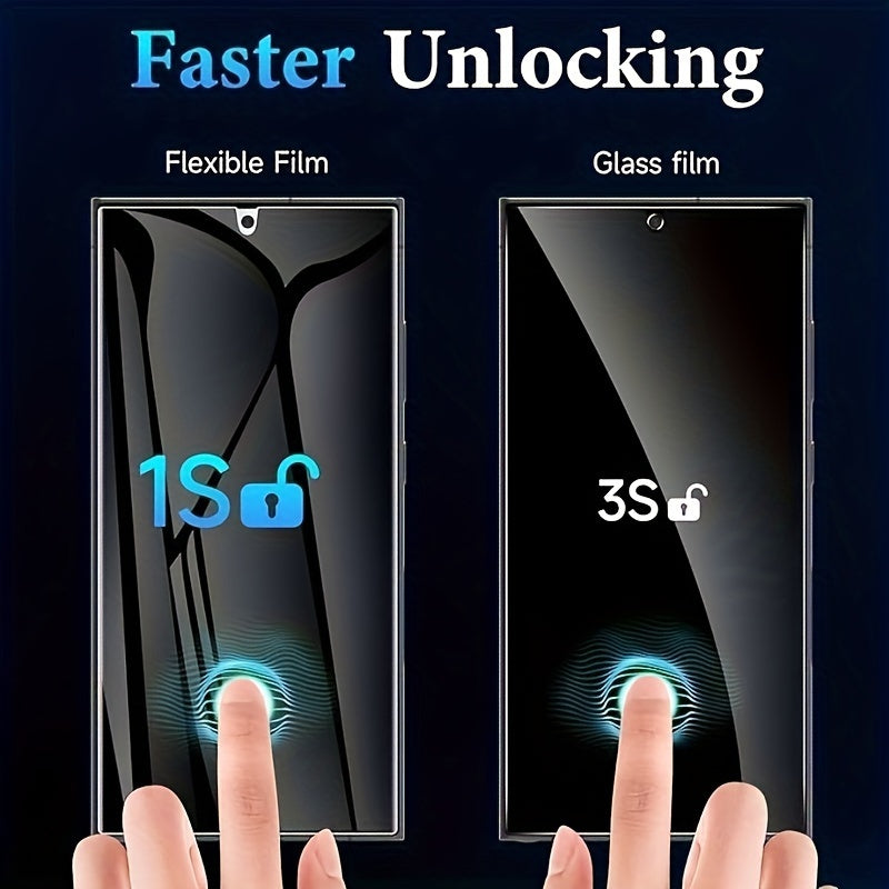 2-Pack Privacy Hydrogel Screen Protector for Samsung Galaxy Ultra Models Anti-Scratch Flexible