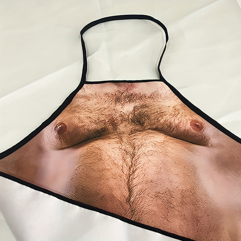 Polyester Apron with Funny Beer Belly Design for BBQ Parties and Father's Day