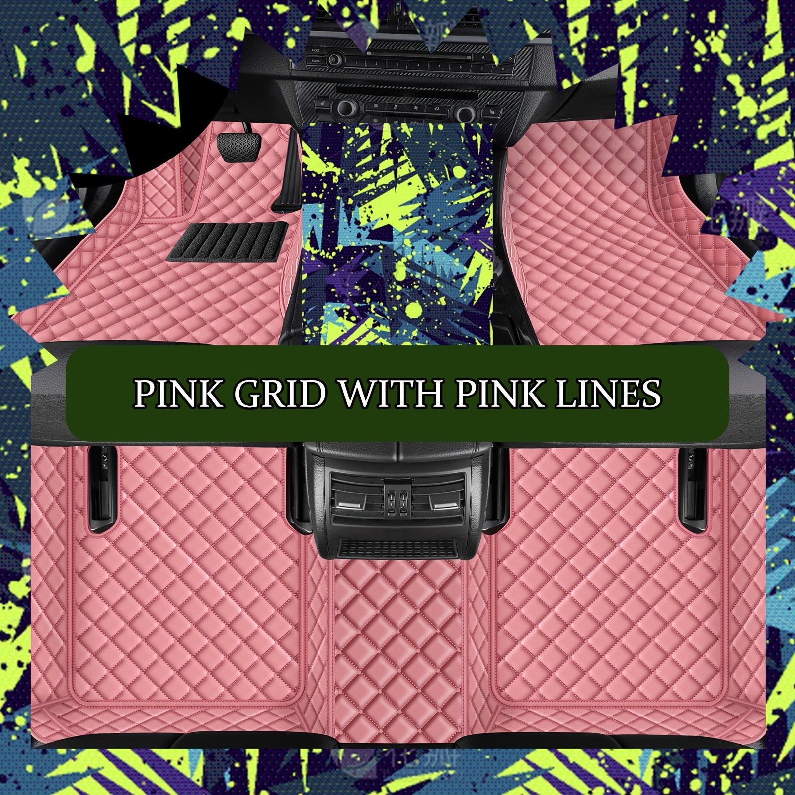 Car Floor Mat Waterproof Dustproof PU Leather for EV 2021-2023