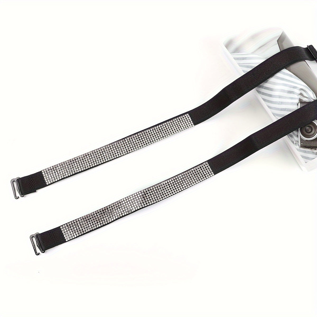Adjustable Rhinestone Bra Straps for Women Lingerie and Underwear Accessories