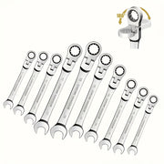 Active Head Ratchet Spanner Set, Multi-Piece Small Size Auto and Home Repair